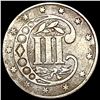 Image 2 : 1861 3 Cent Silver CLOSELY UNCIRCULATED