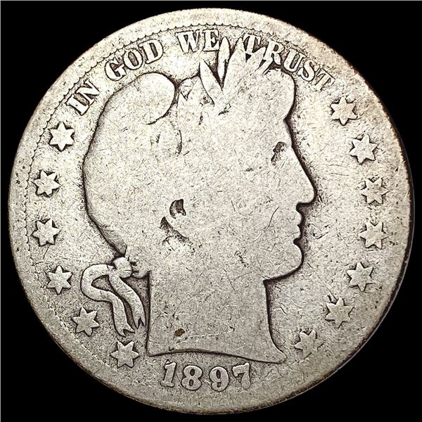 1897 Barber Half Dollar NICELY CIRCULATED