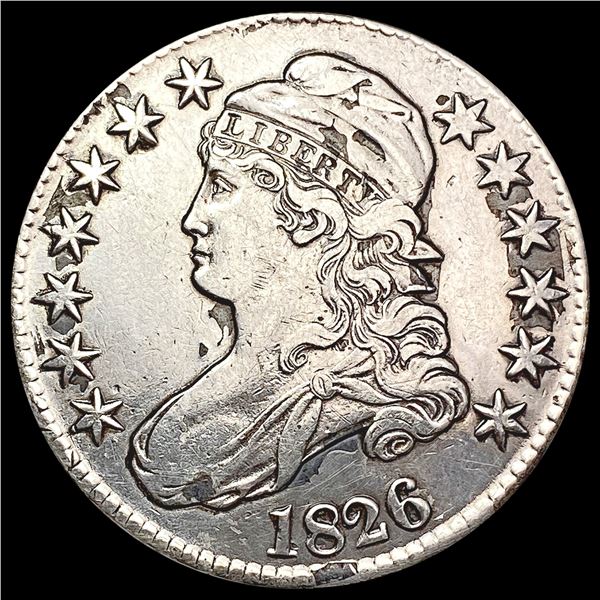 1826 Capped Bust Half Dollar NEARLY UNCIRCULATED