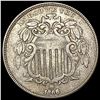 1866 Rays Shield Nickel LIGHTLY CIRCULATED