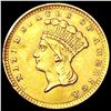 1856 Type 3 Dollar CLOSELY UNCIRCULATED