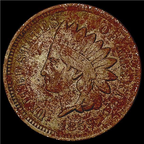 1859 Indian Head Cent LIGHTLY CIRCULATED
