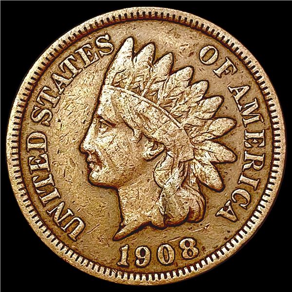 1908 Indian Head Cent LIGHTLY CIRCULATED