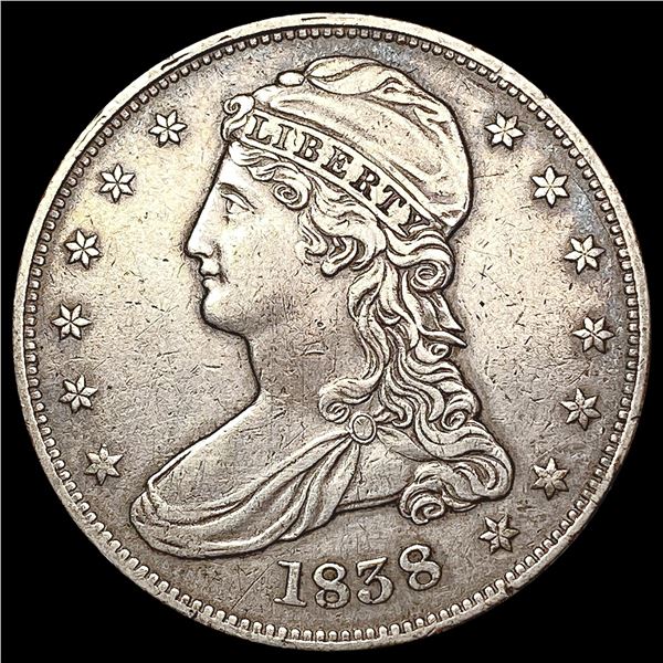 1838 Capped Bust Half Dollar CLOSELY UNCIRCULATED