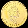 Image 1 : 1999 Canada 1/10th oz $5 Gold Maple Leaf SUPERB GEM BU