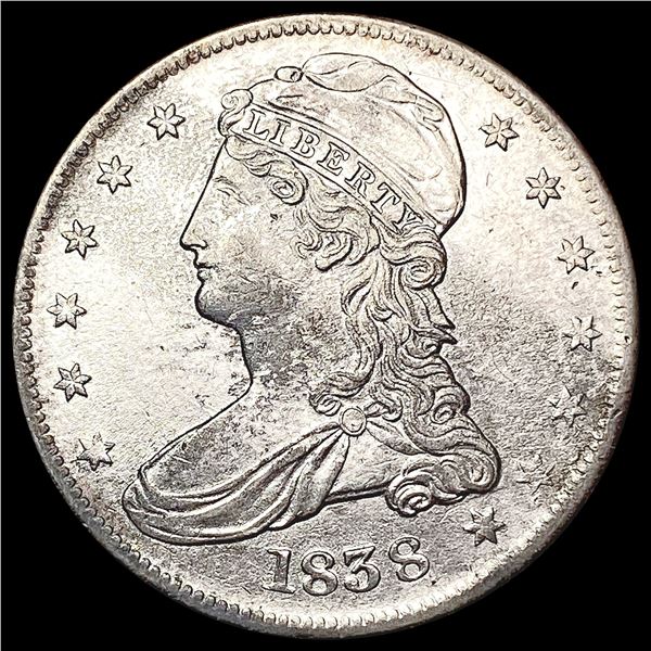 1838 Capped Bust Half Dollar CHOICE AU