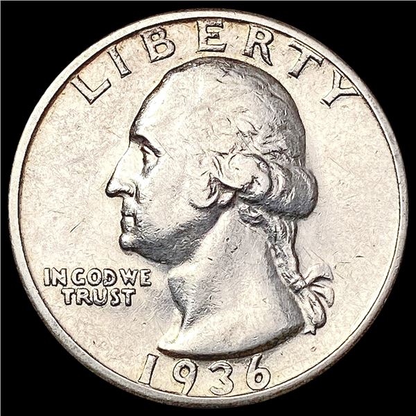 1936-S Washington Silver Quarter CLOSELY UNCIRCULATED