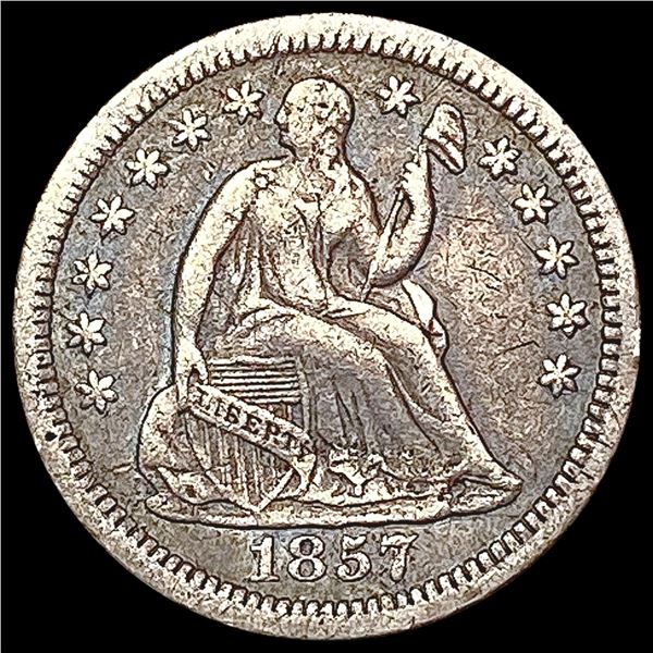 1857-O Seated Liberty Half Dime CLOSELY UNCIRCULATED