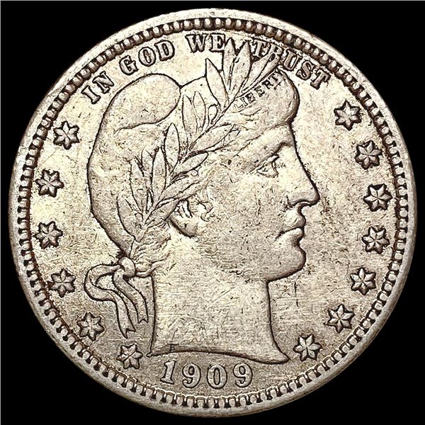 1909 Barber Quarter CLOSELY UNCIRCULATED