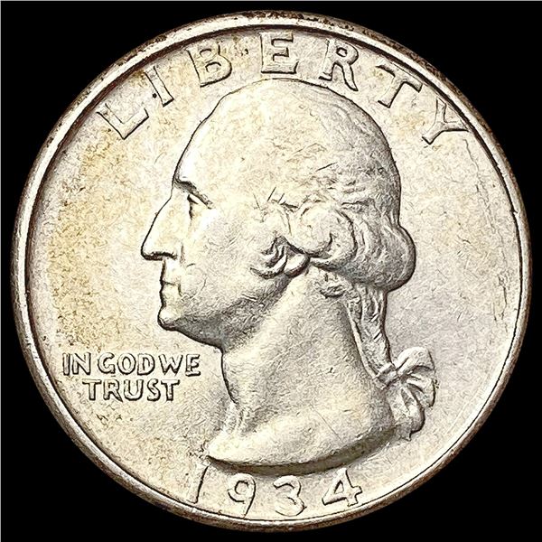 1934-D Washington Silver Quarter CLOSELY UNCIRCULATED