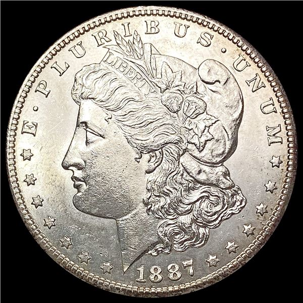 1887-S Morgan Silver Dollar NEARLY UNCIRCULATED
