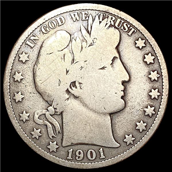 1901-S Barber Half Dollar NICELY CIRCULATED