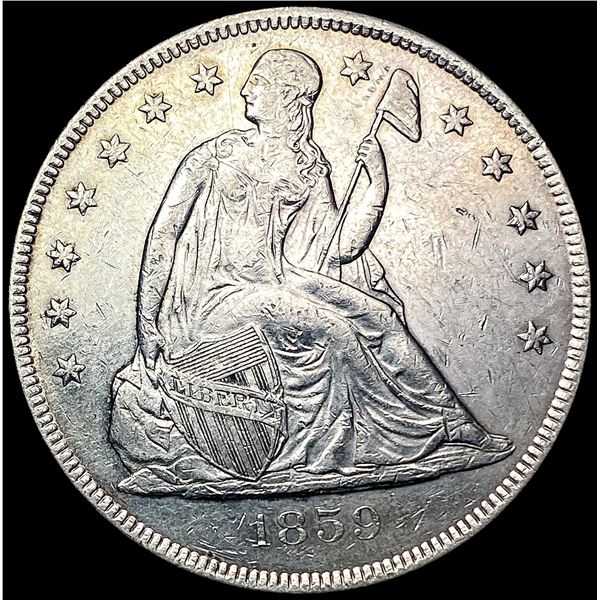 1859-O Seated Liberty Dollar CLOSELY UNCIRCULATED