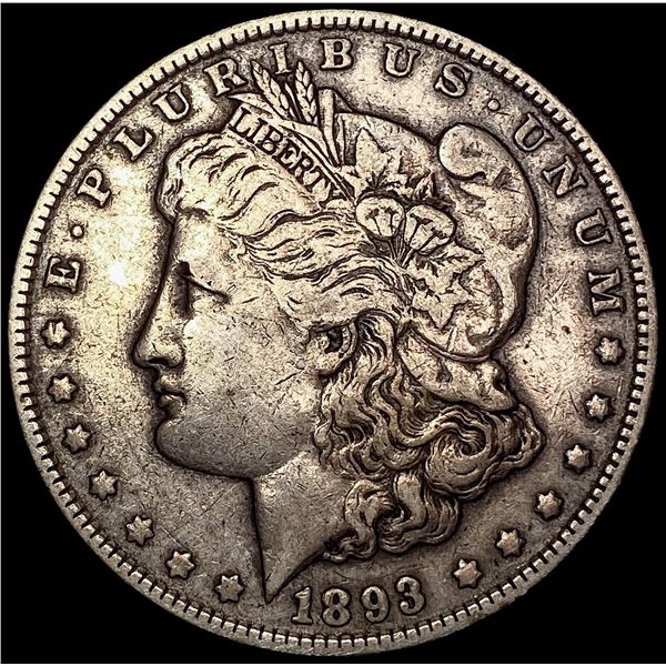 1893 Morgan Silver Dollar LIGHTLY CIRCULATED