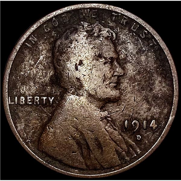 1914-D Wheat Cent LIGHTLY CIRCULATED