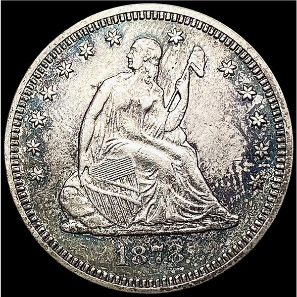 1878 Seated Liberty Quarter NEARLY UNCIRCULATED