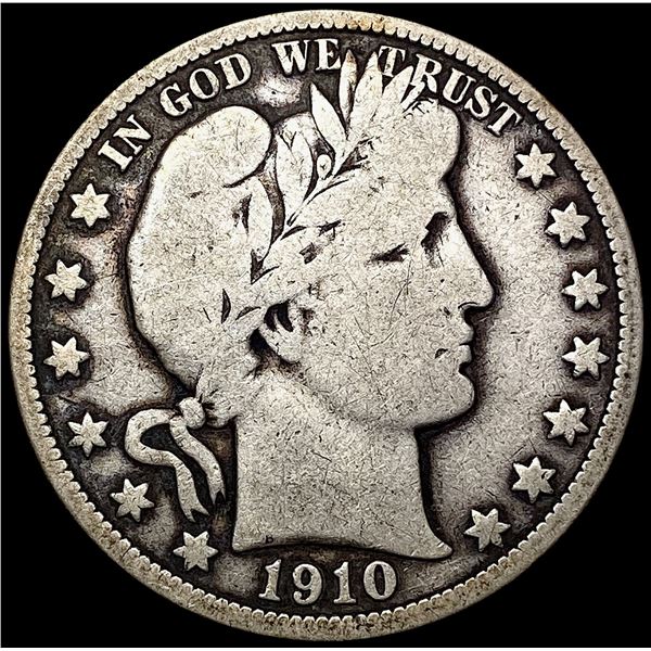 1910 Barber Half Dollar NICELY CIRCULATED