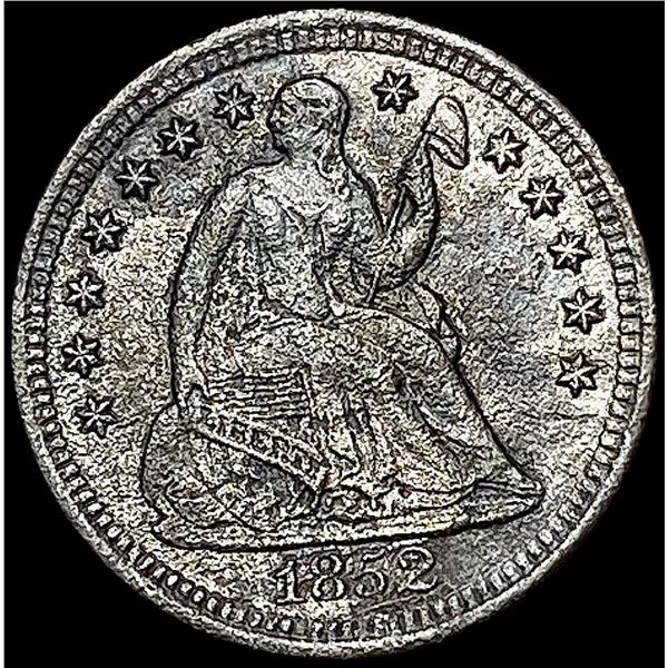 1852-O Seated Liberty Half Dime CHOICE AU