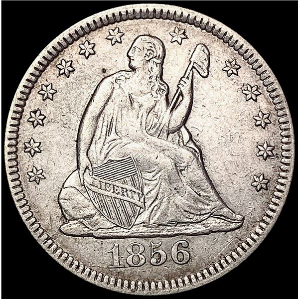 1856-O Seated Liberty Quarter CHOICE AU