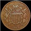 1864 Sm. Motto Two Cent Piece NEARLY UNCIRCULATED