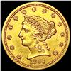 Image 1 : 1861 $2.50 Gold Quarter Eagle CLOSELY UNCIRCULATED
