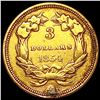 Image 2 : 1854 $3 Gold Piece HIGH GRADE