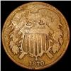 Image 1 : 1870 Two Cent Piece NICELY CIRCULATED