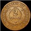 Image 2 : 1870 Two Cent Piece NICELY CIRCULATED