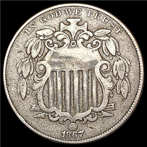 1867 Shield Nickel CLOSELY UNCIRCULATED