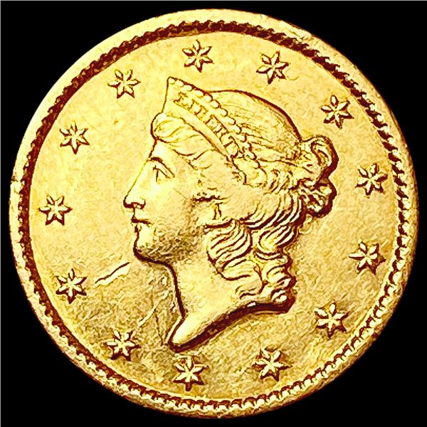 1849 Type 1 Dollar CLOSELY UNCIRCULATED
