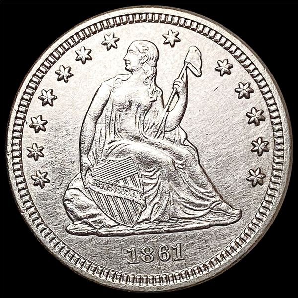 1861 Seated Liberty Quarter UNCIRCULATED