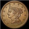 1851 Braided Hair Half Cent CLOSELY UNCIRCULATED