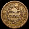 Image 2 : 1851 Braided Hair Half Cent CLOSELY UNCIRCULATED