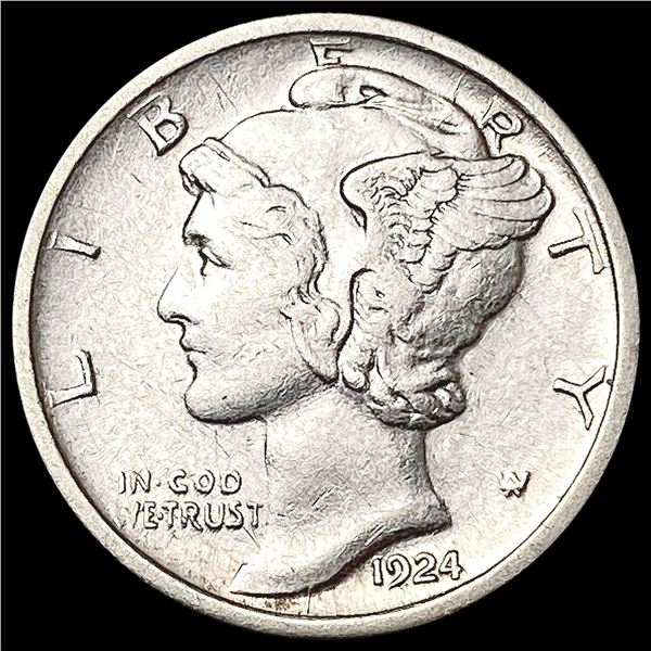 1924-D Mercury Dime CLOSELY UNCIRCULATED