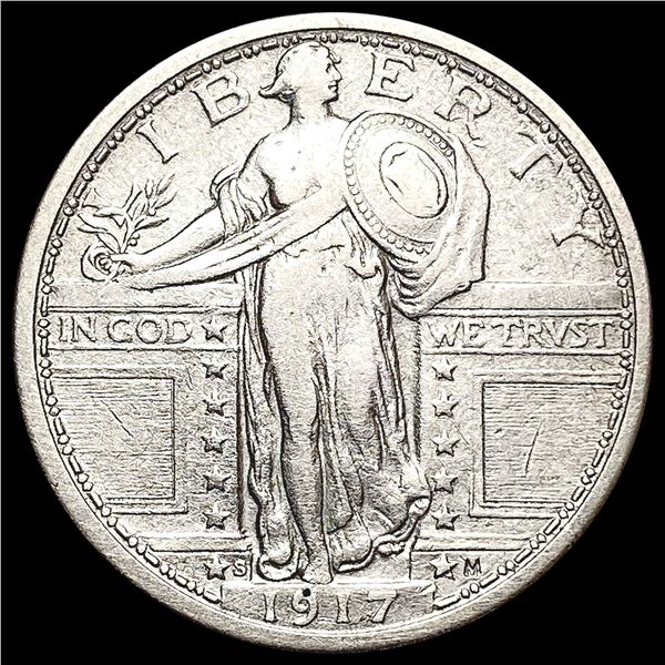 1917-S Ty1 Standing Liberty Quarter NEARLY UNCIRCULATED