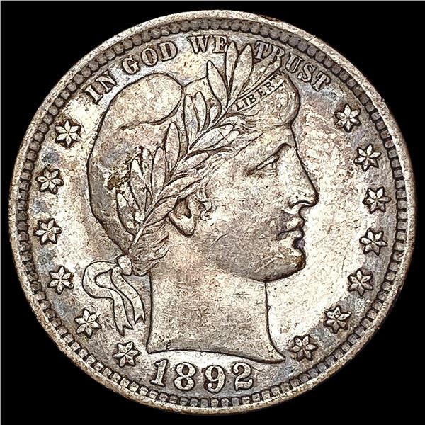 1892 Barber Quarter CLOSELY UNCIRCULATED