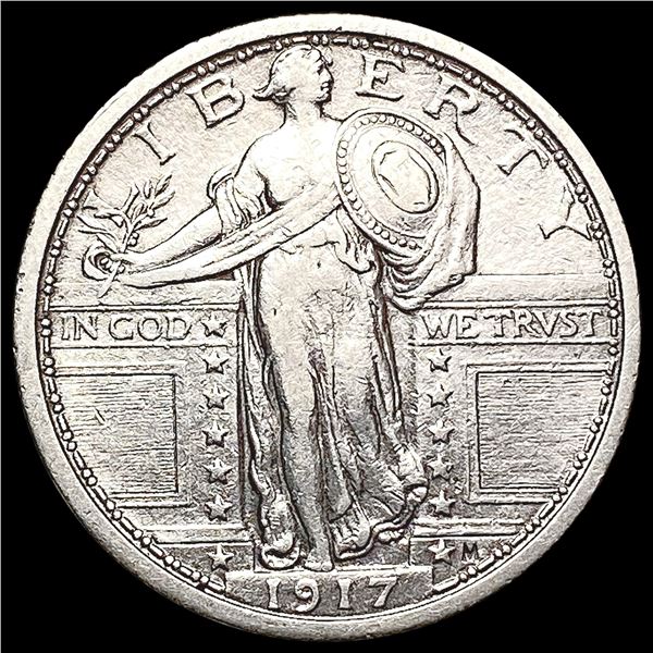 1917 Ty1 Standing Liberty Quarter CLOSELY UNCIRCULATED