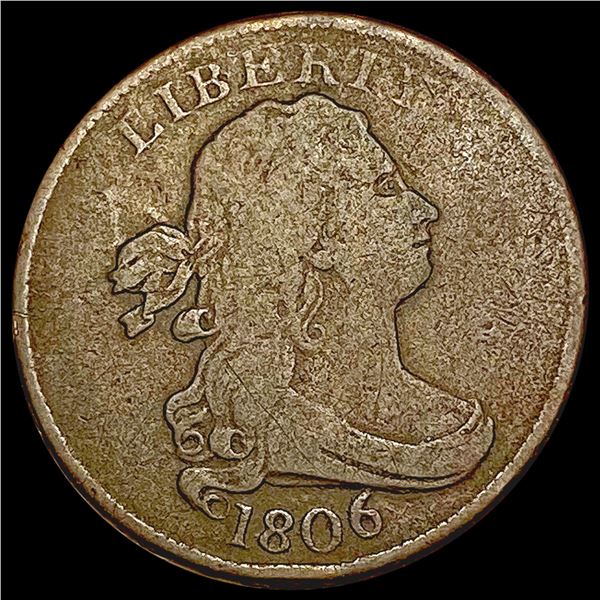 1806 Draped Bust Half Cent NICELY CIRCULATED