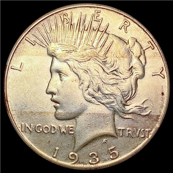 1935 Silver Peace Dollar CLOSELY UNCIRCULATED