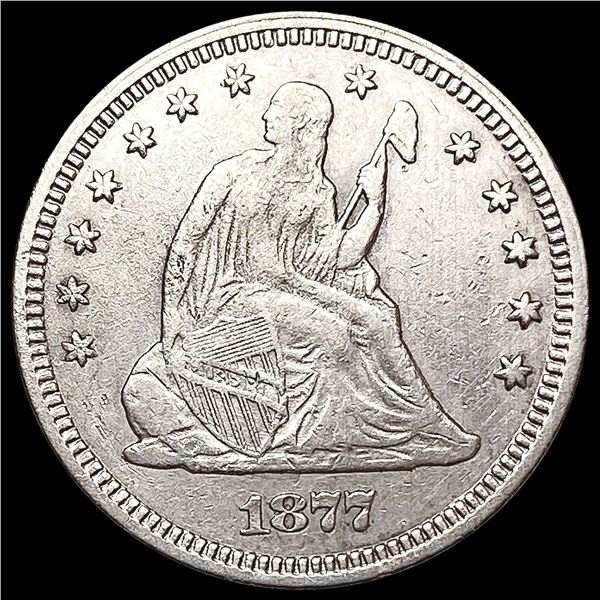 1877 Seated Liberty Quarter CLOSELY UNCIRCULATED