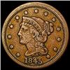 1845 Braided Hair Large Cent LIGHTLY CIRCULATED