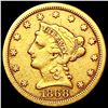 1868-S $2.50 Gold Quarter Eagle LIGHTLY CIRCULATED