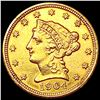 1904 $2.50 Gold Quarter Eagle NEARLY UNCIRCULATED