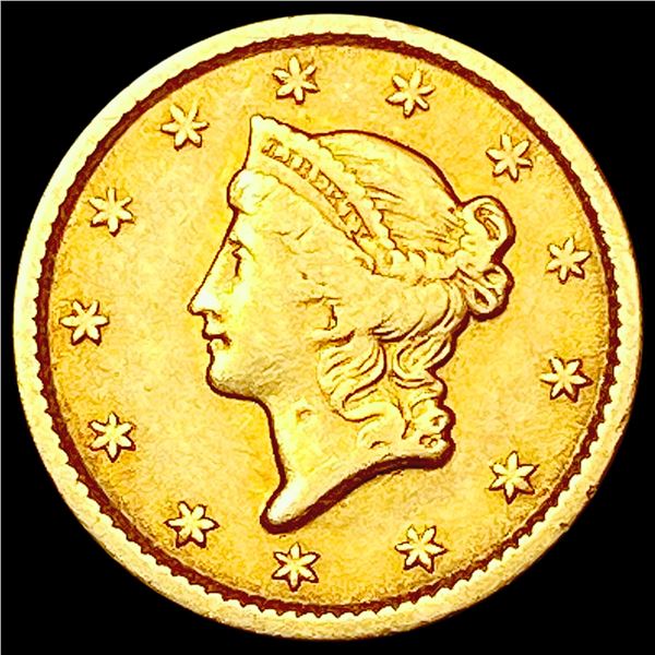1851 T1 Rare Gold Dollar LIGHTLY CIRCULATED