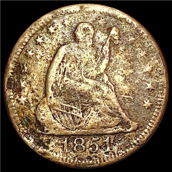 1851-O Seated Liberty Quarter NICELY CIRCULATED