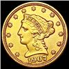 Image 1 : 1907 $2.50 Gold Quarter Eagle CLOSELY UNCIRCULATED