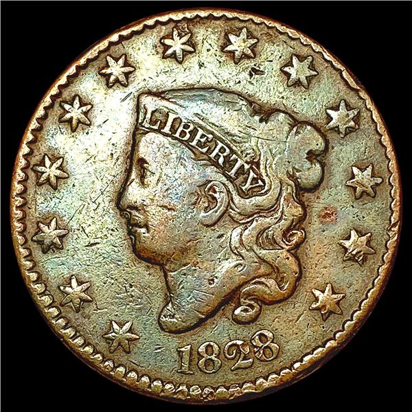 1828 Coronet Head Large Cent LIGHTLY CIRCULATED