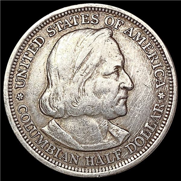 1893 Columbian Expo Half Dollar CHOICE AU
