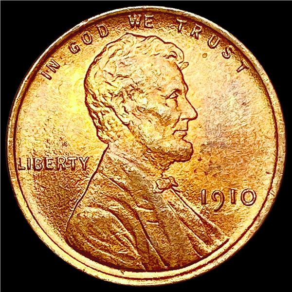 1910 RED Wheat Cent UNCIRCULATED