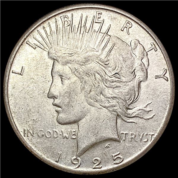 1925-S Silver Peace Dollar CLOSELY UNCIRCULATED